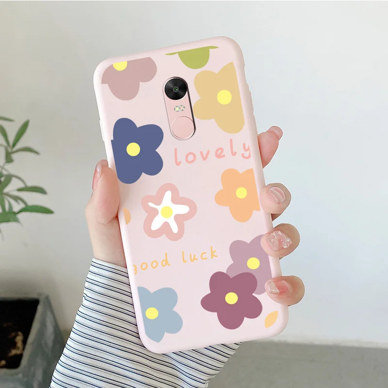 Matte Silicone Soft TPU Shell For Xiaomi Redmi Note 4 4x Note 5Pro Note 5A Cartoon Butterfly Shell For Redmi Note5a Phone Cover cell phone lanyard pouch Cases & Covers