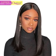 Короткие Синтетические волосы на кружеве парики из натуральных волос на кружевной парик для черных Для женщин бразильский Волосы remy 13X4 Боба парик шнурка предварительно вырезанные с детскими волосами