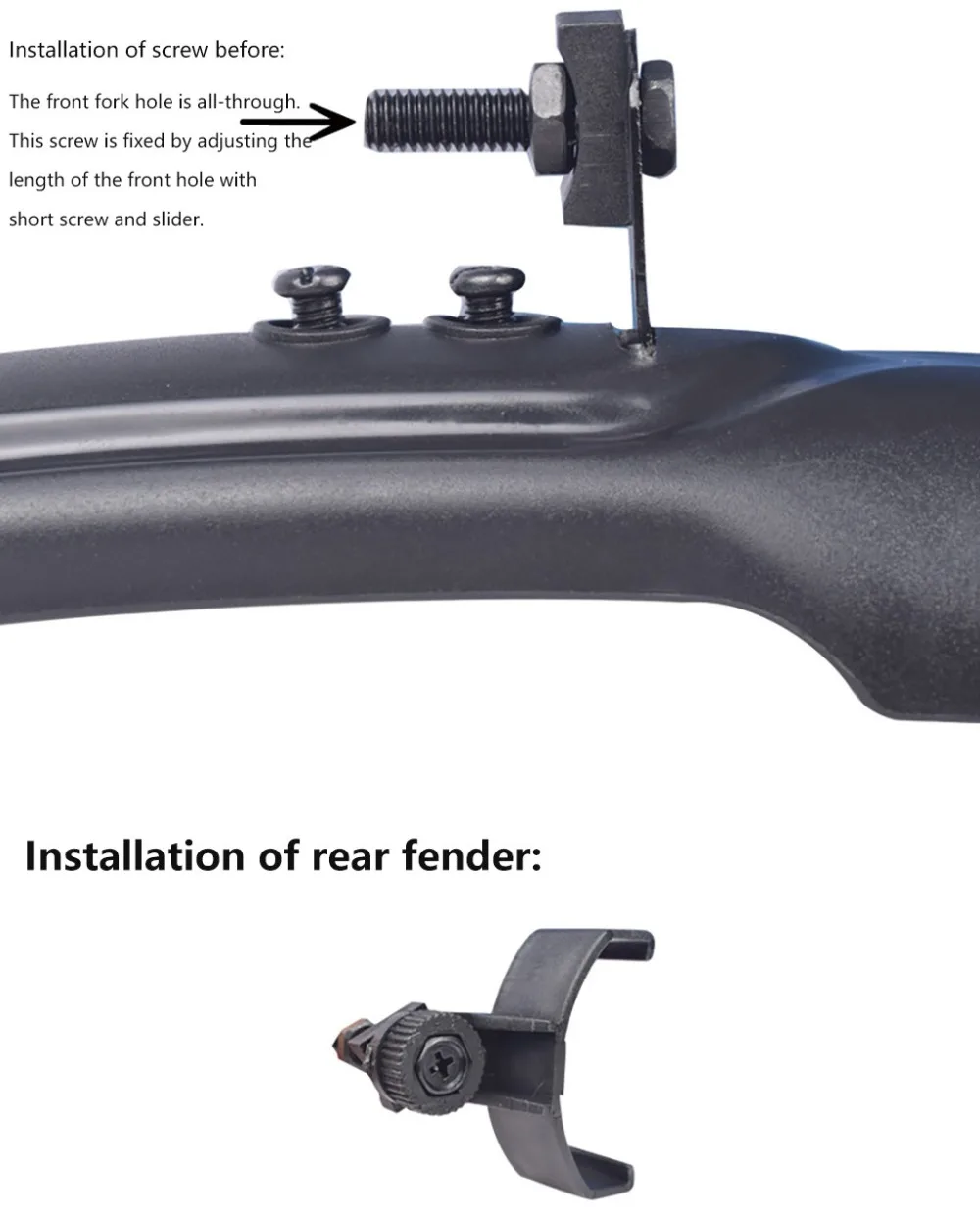 2Pcs bicycle fender mountain bike flap 26 inch quick release universal rain gear bicycle accessories spatbord mountainbike 30O16 (8)