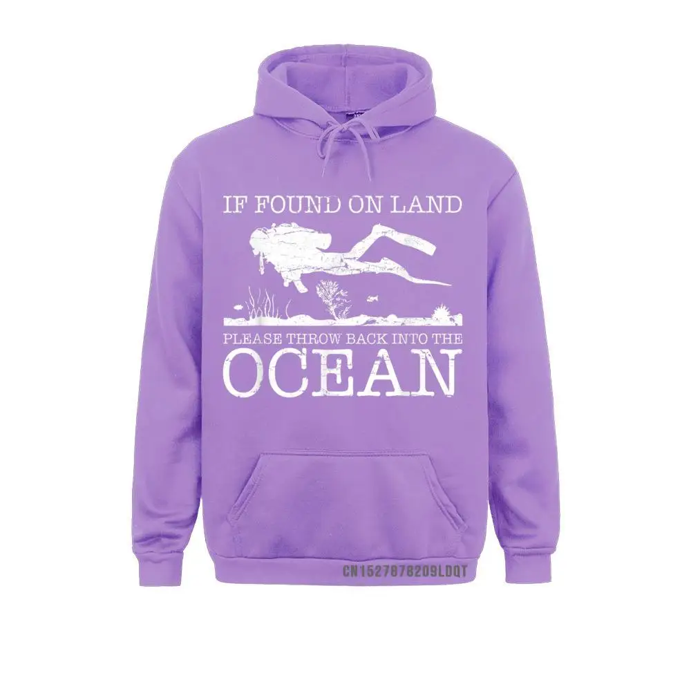 If Found On Land Scuba Diving Shirt Funny Diver Gift T-Shirt__B6988 Long Sleeve Hoodies NEW YEAR DAY  Men's Sweatshirts Custom Sportswears Prevailing If Found On Land Scuba Diving Shirt Funny Diver Gift T-Shirt__B6988purple