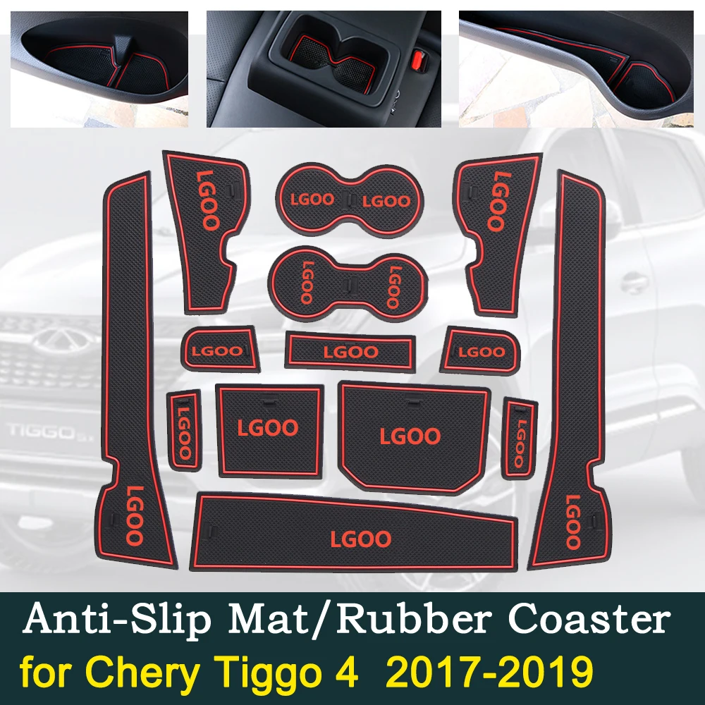 Противоскользящая резиновая подушка для чашки для Chery Tiggo 4 Tiggo4 Tiggo 5x~ Лучшая коврика для салона автомобиля аксессуары