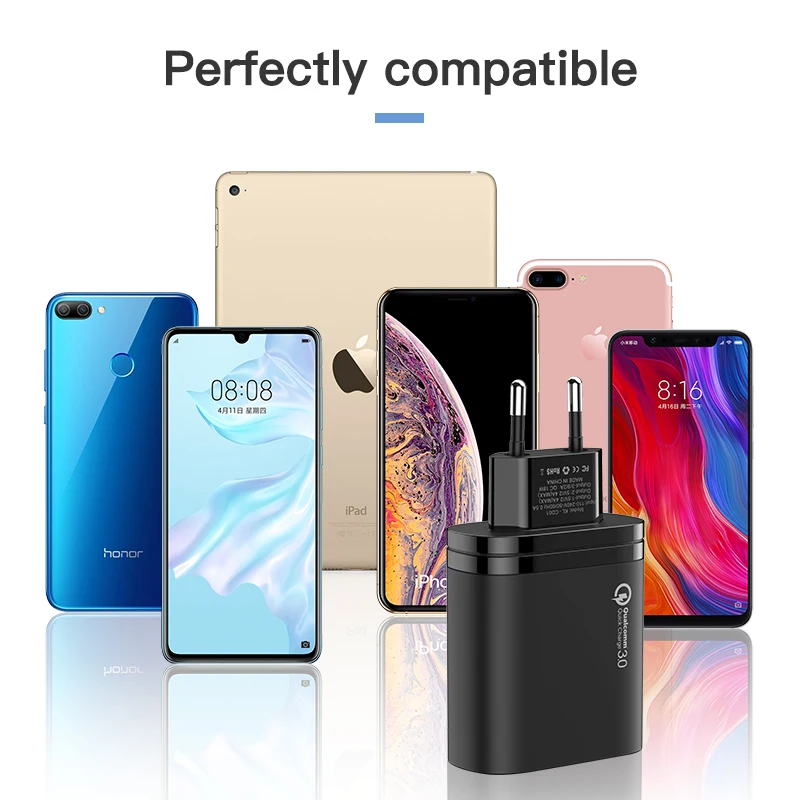 KUULAA USB зарядное устройство 30 Вт Быстрая зарядка 3,0 QC3.0 Быстрая зарядка мульти разъем зарядное устройство для мобильного телефона для iPhone samsung Xiaomi huawei