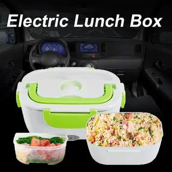 

Car Heated Lunch Box Mini Multifunctional Electric Plastic Lunch Box Organizer 1.0L Capacity PTC Constant Temperature Heating