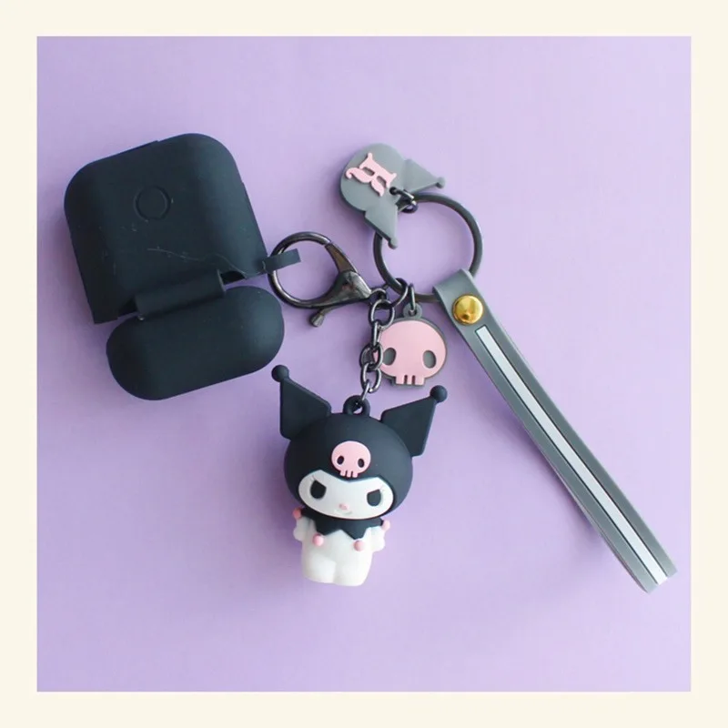Японская Милая мультяшная гарнитура чехол для AirPods Cinnamoroll Melody Kuromi Kitty беспроводной Bluetooth наушники чехол s с подвеской