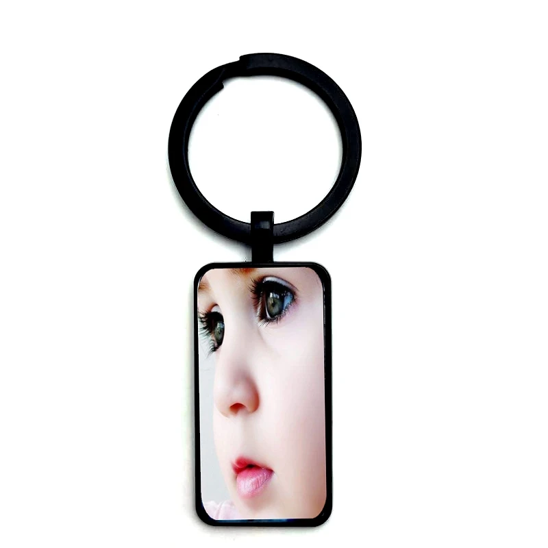 

5PCS Fashion Custom Photo Glass Keychain Personalized Parent Siblings Children Art Photo Private Handmade Family Keychain Gift
