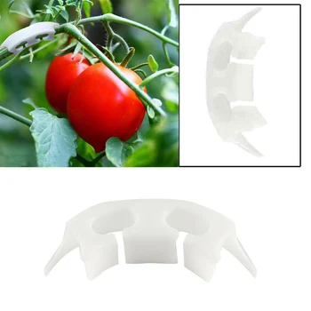 

50pcs Tomato Clips Plant Vine Seedlings Grafted Retaining Clip Garden Plant Flower Fruit Branches Transplanting Support Tool