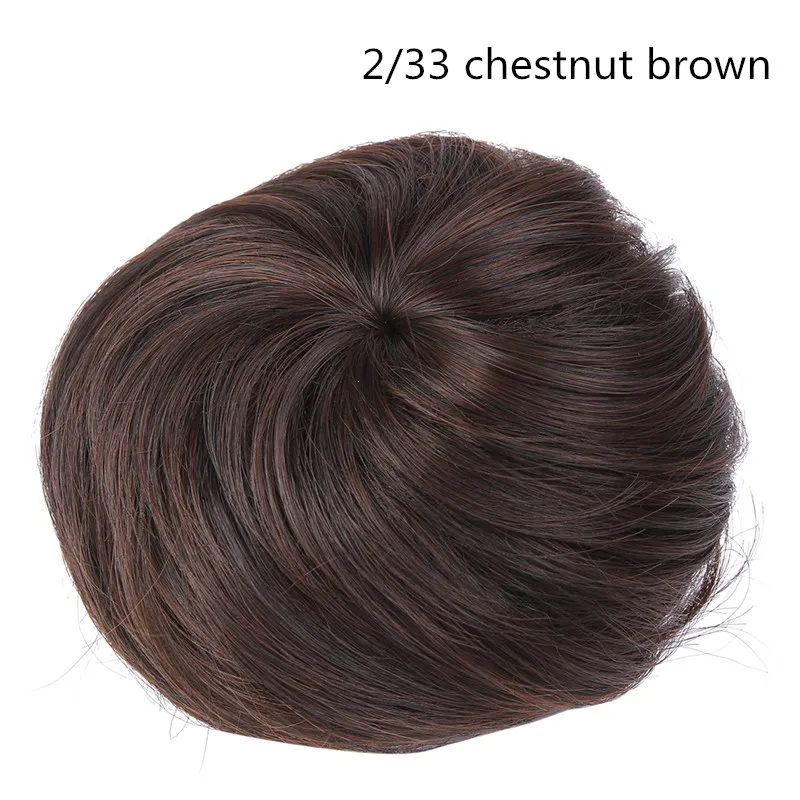 Synthetic Fake Hair Bun Extension Clip in on Hair Tail Donut Drawstring Chignon Hairpiece Updo Hair Piece Ponytail For Women Q3 14