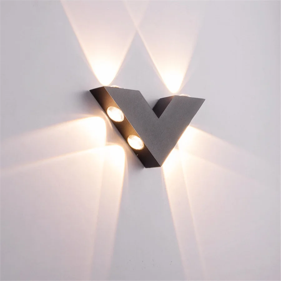 

Thrisdar 6W V Shape Waterproof LED Wall Lamp Outdoor Garden Corridor Wall Light Balcony Terrace Porch Light Fence Gate Sconce