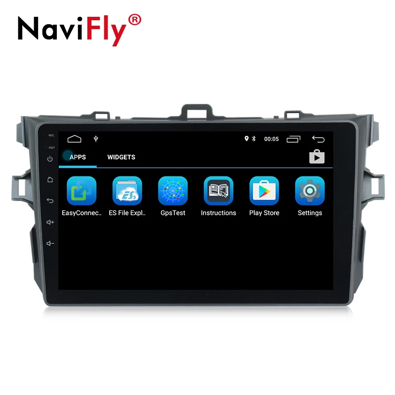 Cheap NaviFly Android 8.1 car multimedia player for Toyota corolla 2007 to 2010 gps navigation stereo 1024*600 HD FM Autoradio BT AM 2