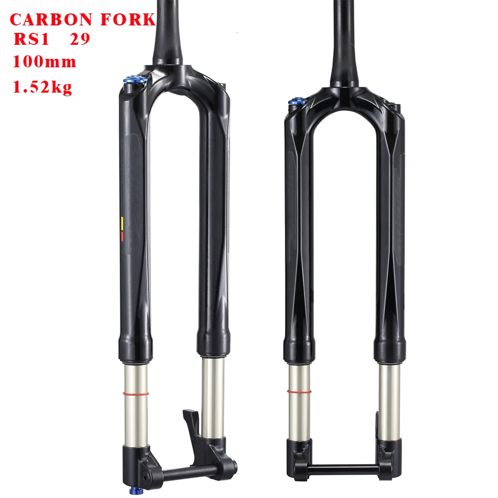 Велосипедная воздушная вилка MTb углеродная для горного велосипеда 29 100 мм ACS Solo