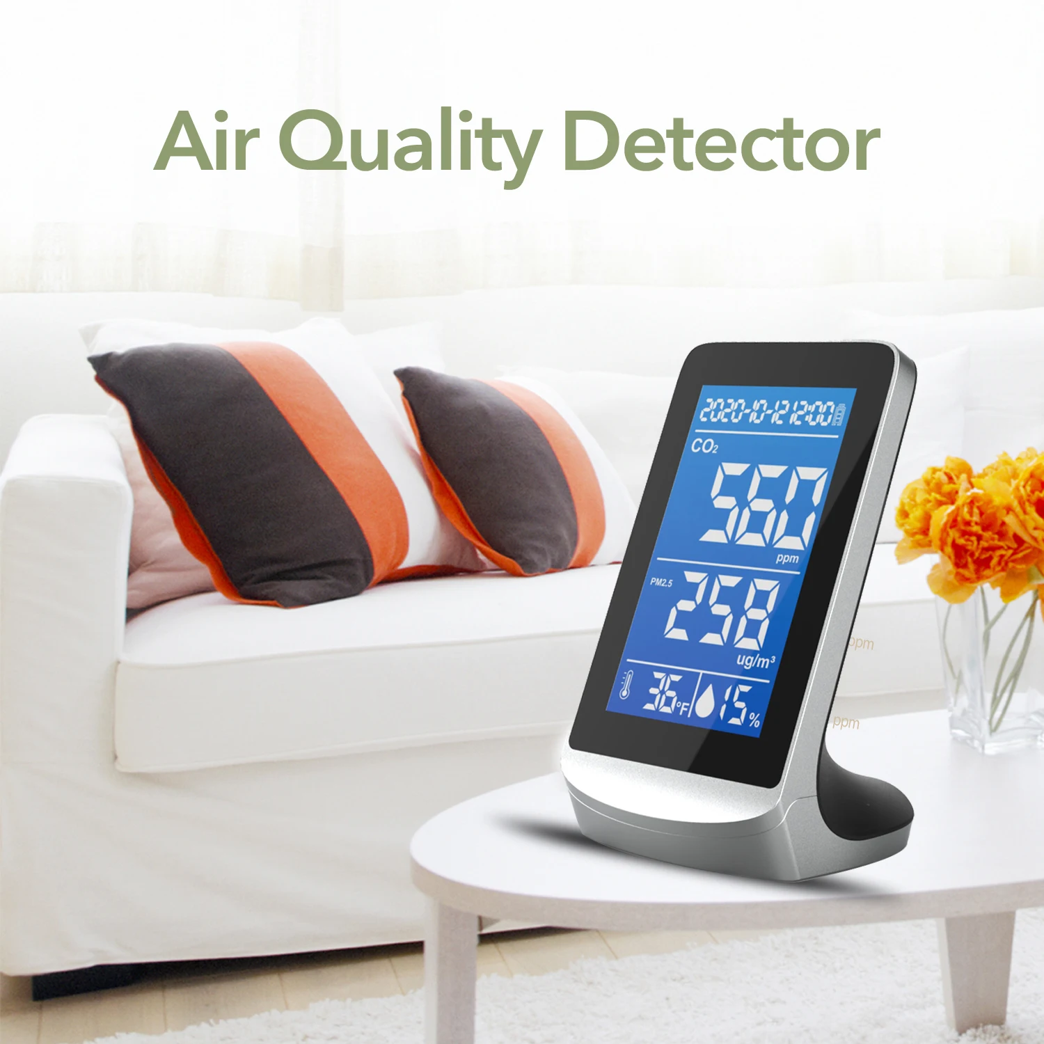 CO2 Meter Detector DM72D Digital PM2.5 Temperature Humidity Monitor Infrared NDIR Detector Multifunctional Air Quality Analyzer