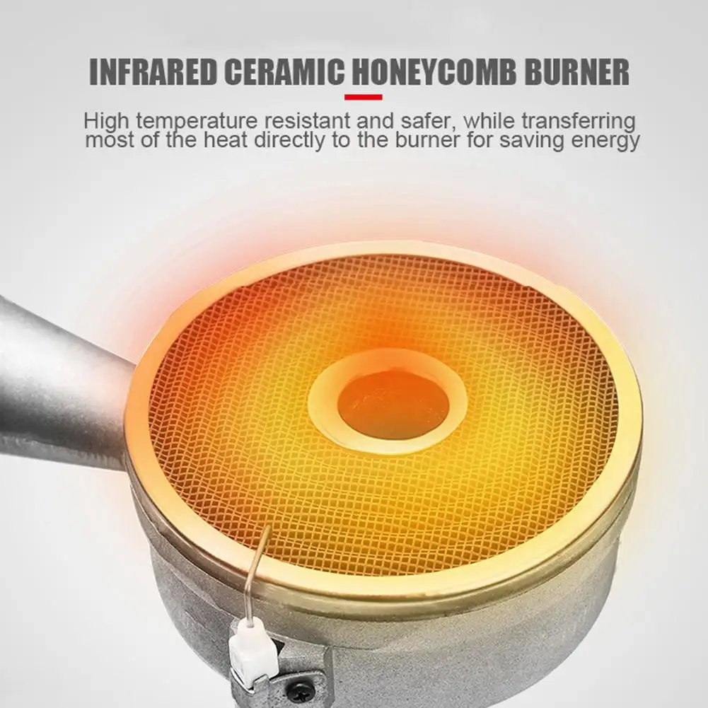Camping Ceramic Gas Stove Portable Outdoor Barbecue Burner Energy-efficient Gas Stove Infrared Uniform Heating Gas