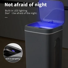 16l lata de lixo inteligente sensor automático dustbin inteligente sensor elétrico lixeira casa lata de lixo para cozinha banheiro lixo