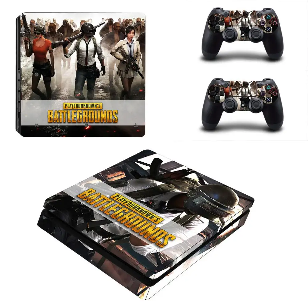 Наклейки PUBG для PS4 Slim, PS 4 Play станция 4 тонкие виниловые наклейки для кожи Pegatinas для playstation 4 тонкая консоль и контроллер