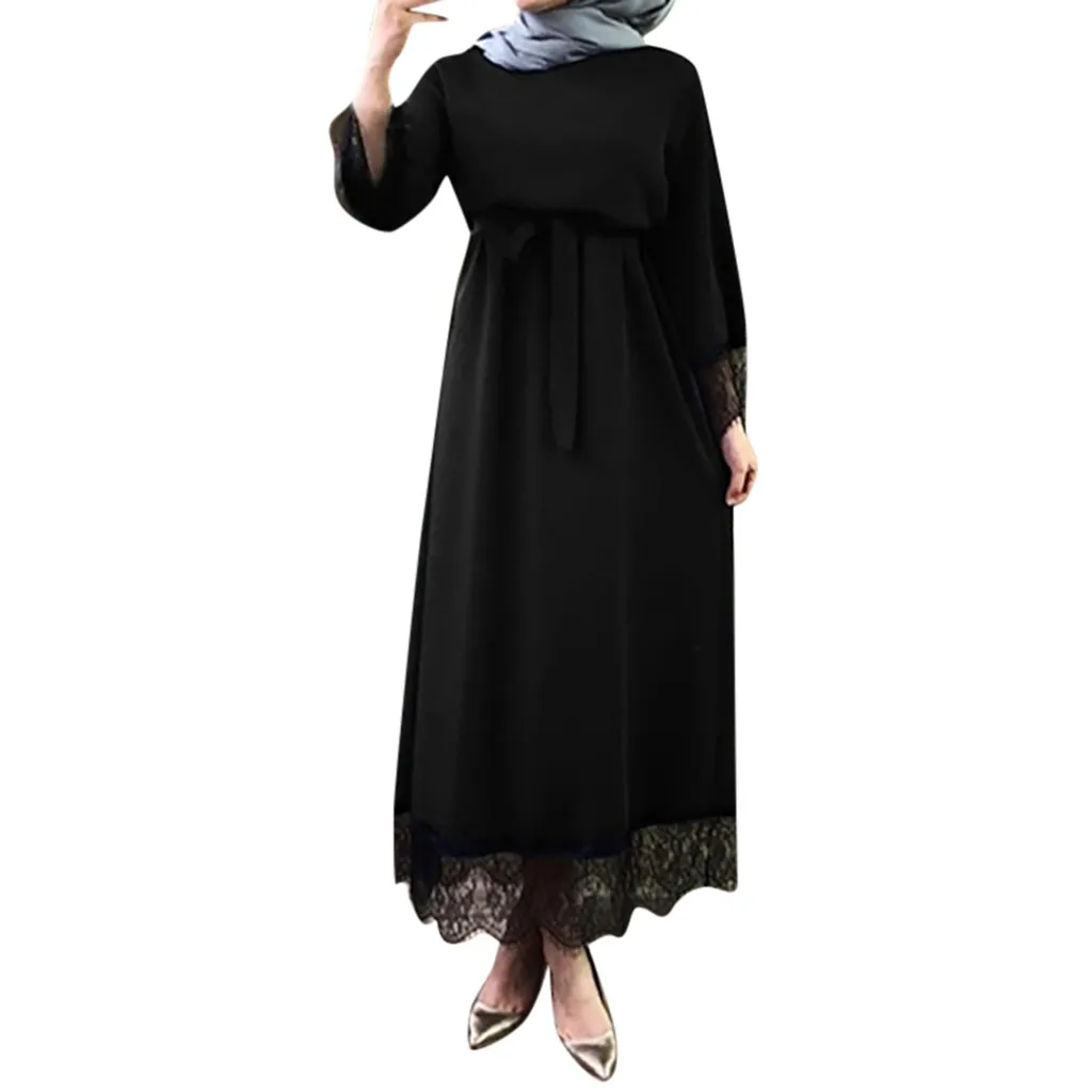 Muslim Arabic Islamic Dubai Kaftan Abaya Vestidos Women Abaya Dubai Ramadan Caftan Moroccan Muslim Dress Turkish