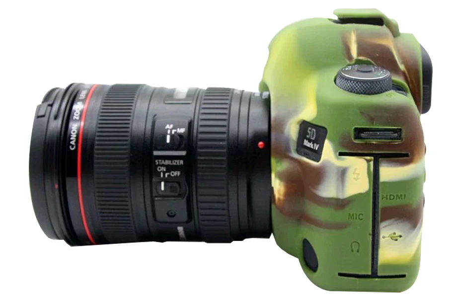 CAENBOO для Canon 5DMark IV сумка для камеры Мягкий силиконовый резиновый защитный чехол для корпуса чехол для Canon 5DMarkIV 5D4 черная сумка