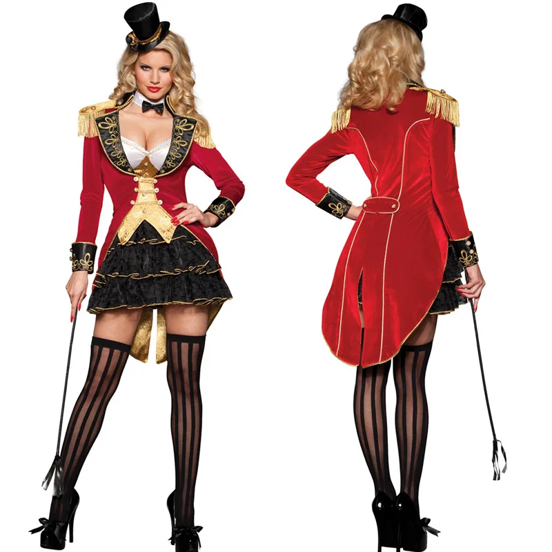 

Adult Women Halloween Costumes Wild Animal Trainer Dress Girl Suit Dresses Cosplay Costumes Circus Performance Clothes