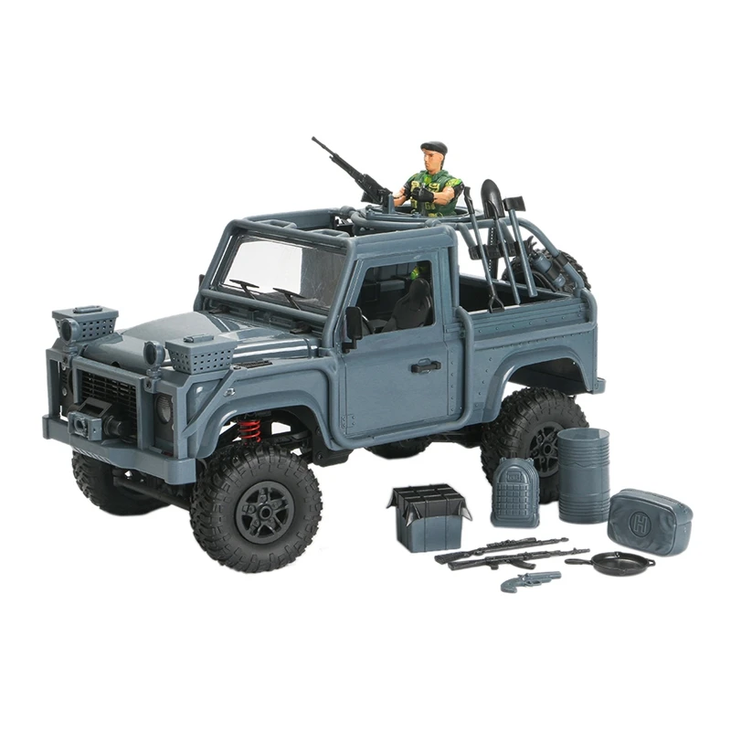 Blue Mn96 1/12 2,4G 4Wd пропорциональный контроль Rc автомобиль и светодиодный светильник для скалолазания по бездорожью мини-автомобили Rtr автомобиль игрушка - Цвет: Blue