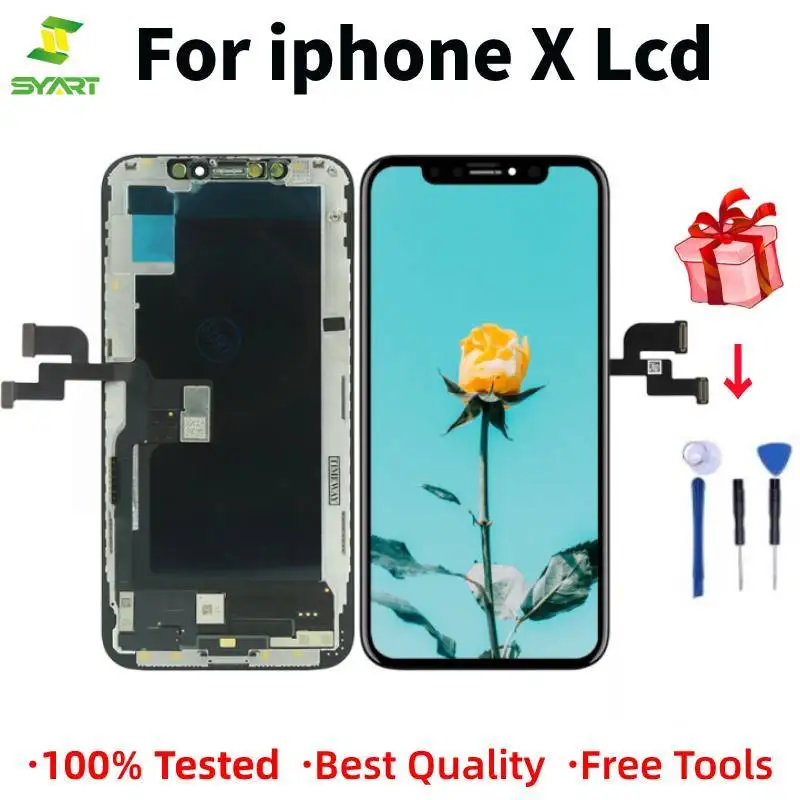 Pantalla для iPhone X 11 OLED ЖК дисплей XS сенсорный экран дигитайзер сборка iPhoneX XSMax XR|touch screen