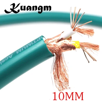 

Kuangm 10mm Ortofon 7N Copper Audio Interconnect Signal Bulk cable Hifi Audio Amp CD DVD player RCA /XLR interconnector cable