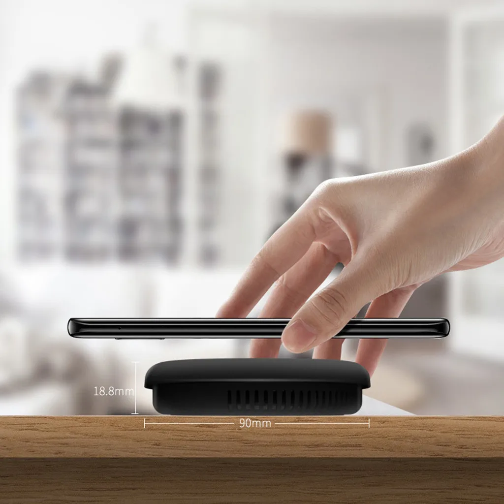 Ouhaobin Беспроводное зарядное устройство для iPhone для samsung 10 Вт QI Беспроводное зарядное устройство Съемный кронштейн Быстрая зарядка для телефона