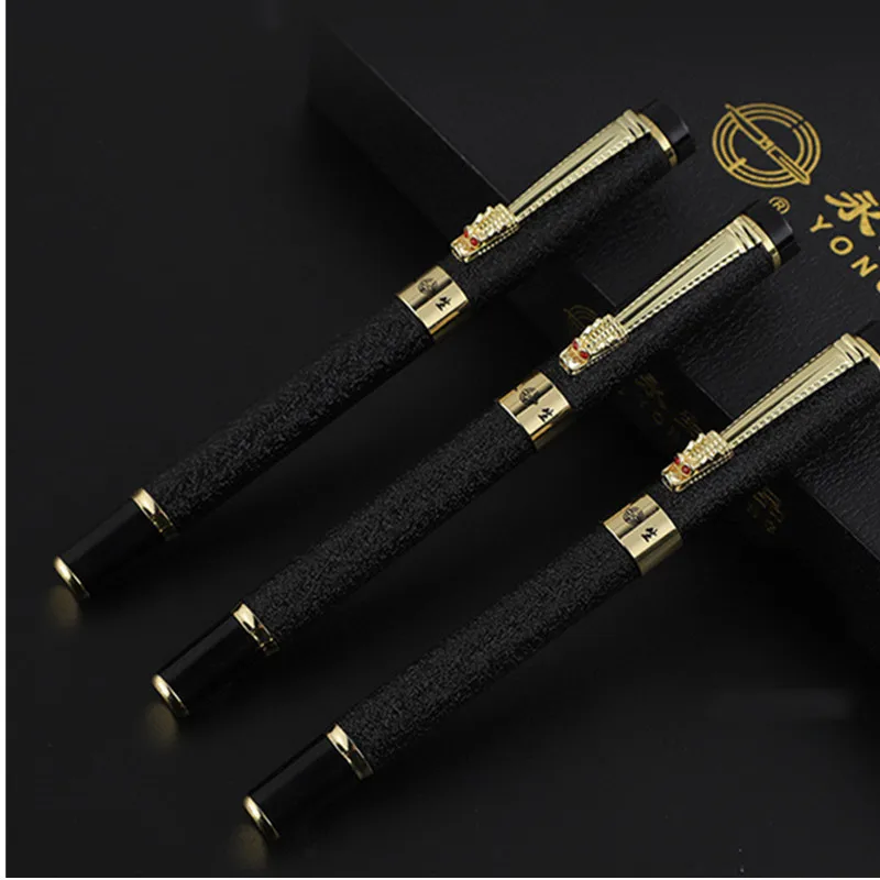

1pcs High quality classical fountain pen wood grain high-grade business pen metal signature fountain pen