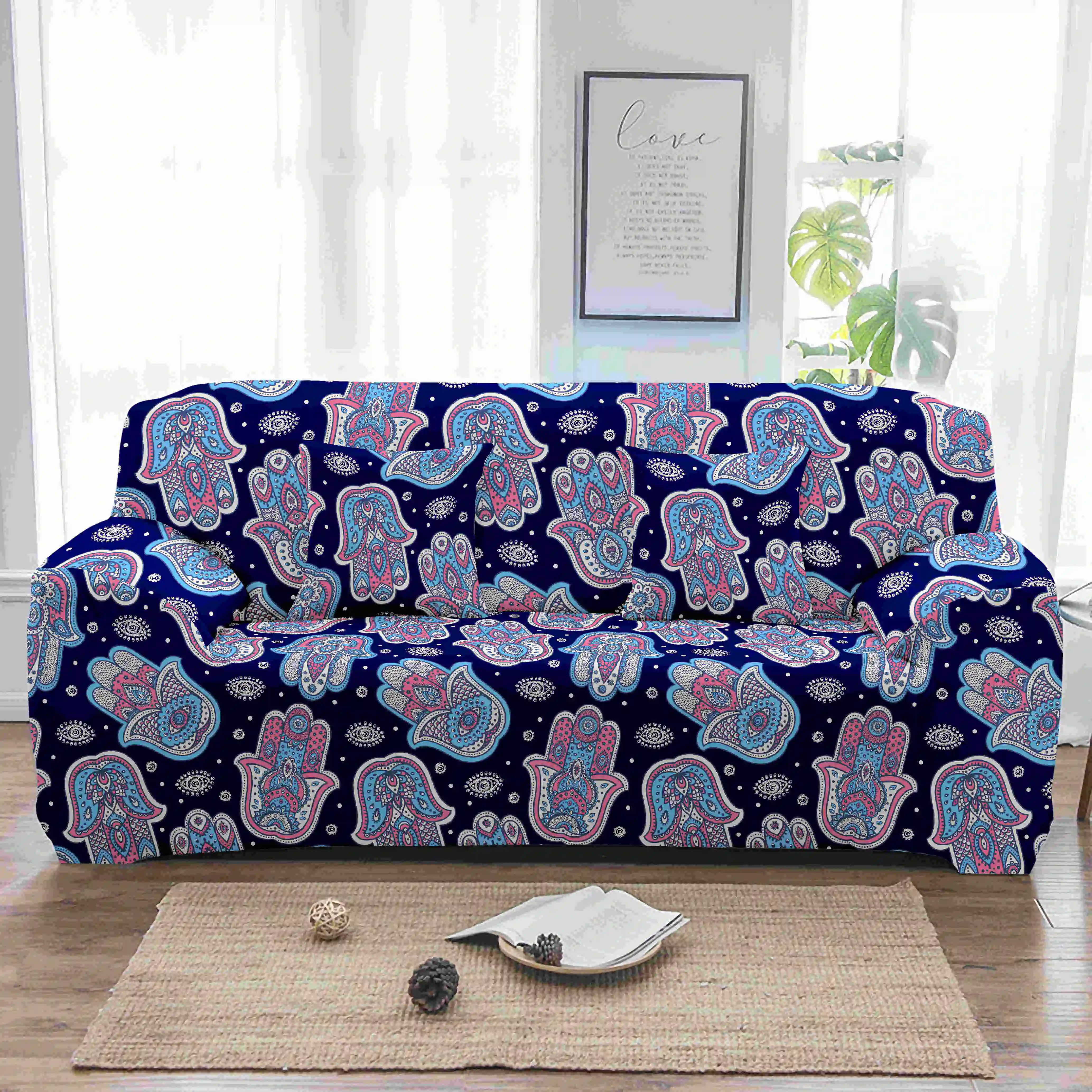 AB0102-11 Homesky Мандала эластичный чехол для дивана Bohemia Slipcovers плотная накидка все включено диванные чехлы для гостиной секционный Диванный чехол - Цвет: AB0102-11