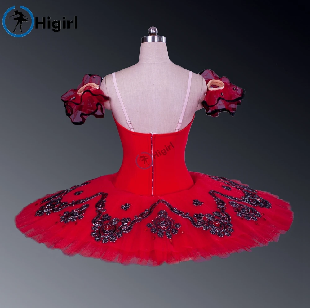 Красная балетная пачка «Лебединое озеро», танцевальные костюмы для девочек, профессиональные классические балетные пачки для девочек, танцевальная пачка BT8992