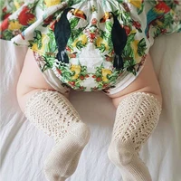 Children Socks For Girls Knitted Cotton Long Tube Socks Knee High Toddler Princess Socks Baby Summer Hollow Out Infant Socks 4