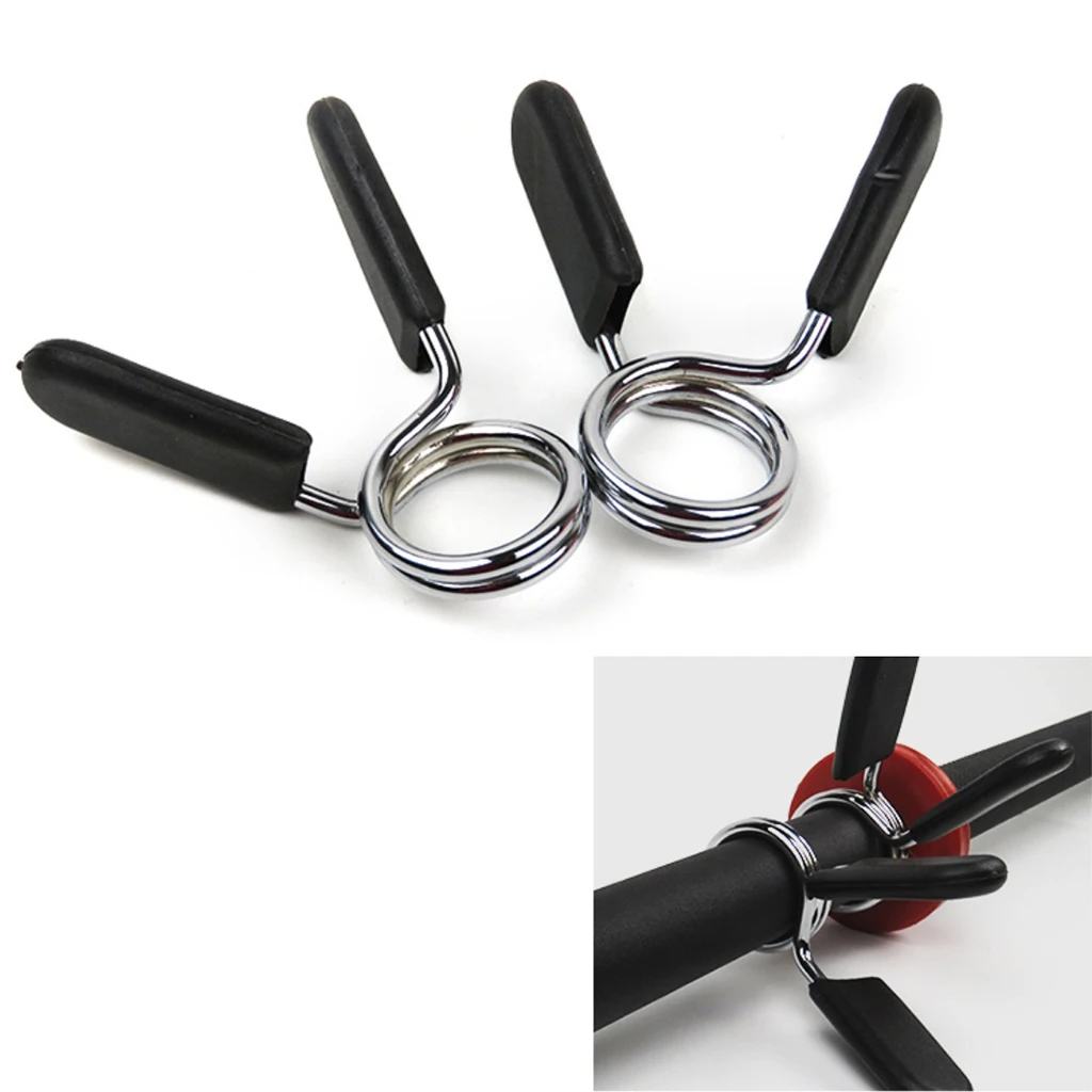 Anti-Clip Barbell Spring Clamp 24/25/28/30mm Dumbbell Clips Collar ...