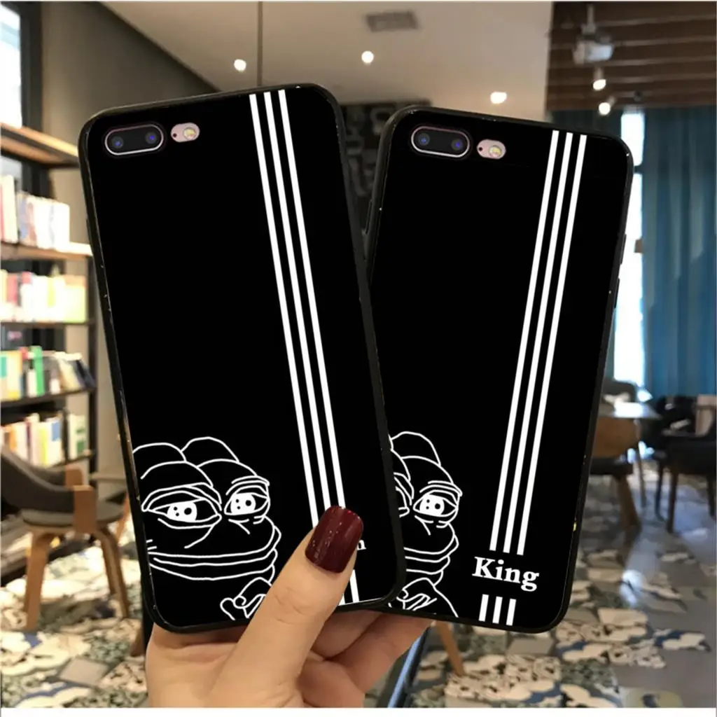 MaiYaCa Funny king queen Pepe The Frog DIY роскошный высококачественный защитный чехол для iPhone 6S 6plus