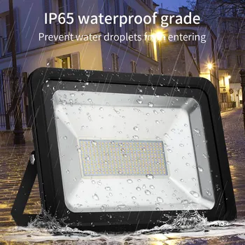 

110V 200W LED Flood Light Warm White Super Bright Garden Camping Outdoor Lighting Efficient Heat Dissipation Waterproof IP65