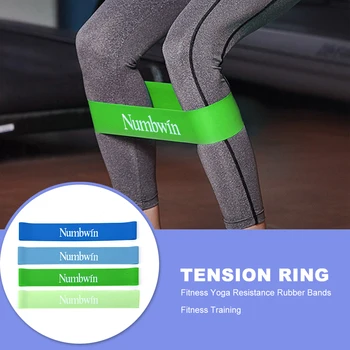 

4pcs Training Fitness GYM Exercise Gym Strength Resistance Bands Pilates Sport Rubber Fitness Bands Crossfit Workout Equipment