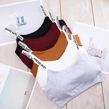 

Hot Sale Sexy Seamless Removable Padded Bra Casual Letter Print Bra Fitness Breathable Women Bra