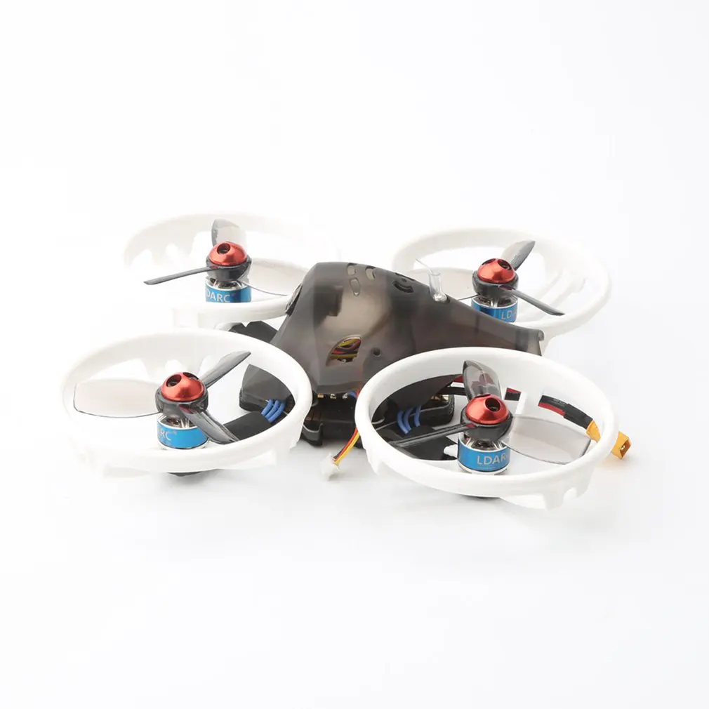 LDARC ET115 2-3S 5,8G крошечный микро FPV RC гоночный Дрон с 100mW 16 ch VTX камера ntsc OSD 12A BLHELIS PNP версия
