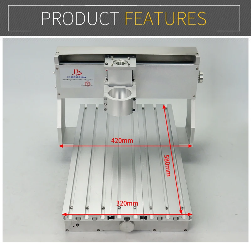 3040 CNC рама 400*300 мм токарный ШВП с 57 мм мотором гравировки сверления и фрезерные станки инструменты