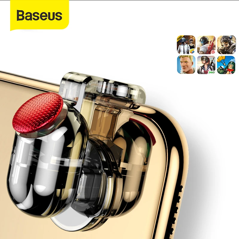 Baseus для Pubg игровой геймпад L1 R1 триггер iPhone XR Xs Max Aim Fire кнопка 4 0 6 5 дюймов Мобильный