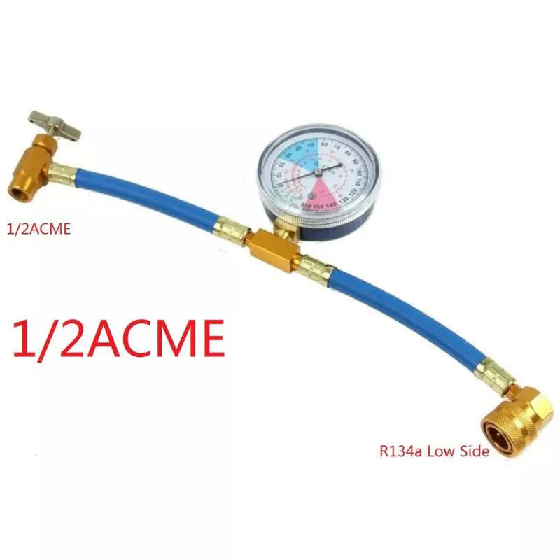 1 шт. R134A зарядный шланг для перезарядки измерительный адаптер хладоагента кондиционера Горячая измерения Автомобильная труба