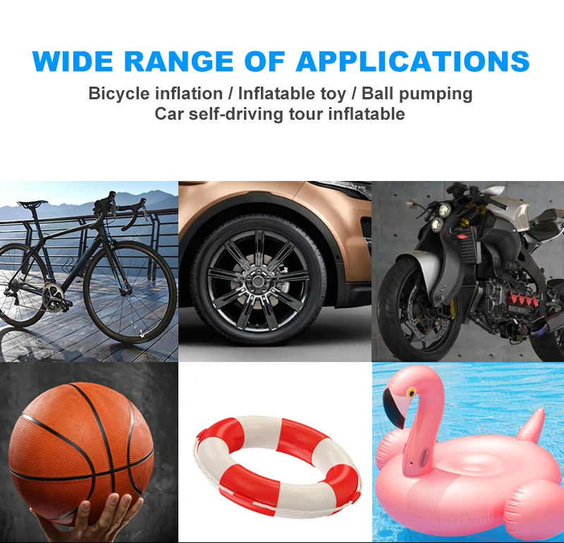 Мини-воздушный насос для шин, беспроводной воздушный насос для надувных шин, 12 В постоянного тока, беспроводной насос для шин, автомобильные аксессуары, надувные насосы для автомобильных велосипедных шариков