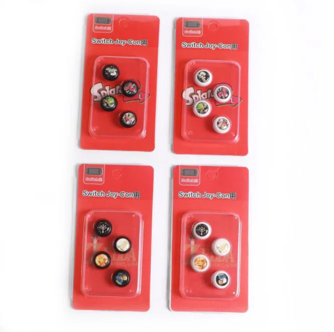

Thumb Stick Grip Cap Analog Joystick Cover Case For Nintend Switch Splatoon Zelda Game NS Lite JoyCon Controller Joy-Con Joypad