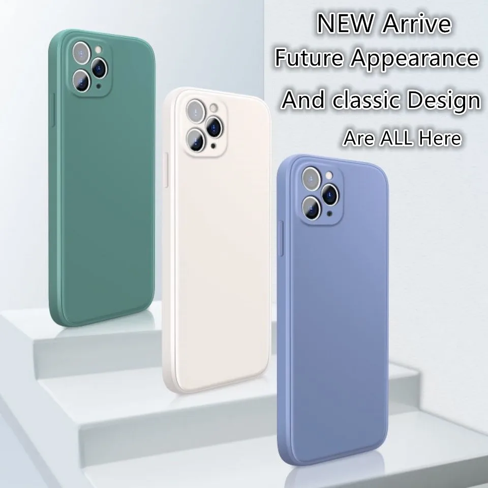 Новый квадратный жидкий силиконовый чехол для телефона iPhone 11 Pro Max XS SE 2020 X XR 7 8 Plus