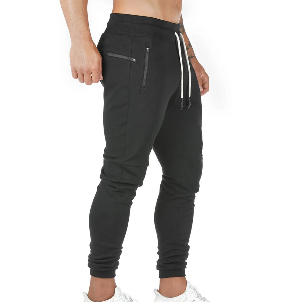 

WENYUJH 2019 Men's Slim Fit Zipper Closure Closed Bottom Jogger Pants Sweatpants Full Length Gym Sports Trainning Pants