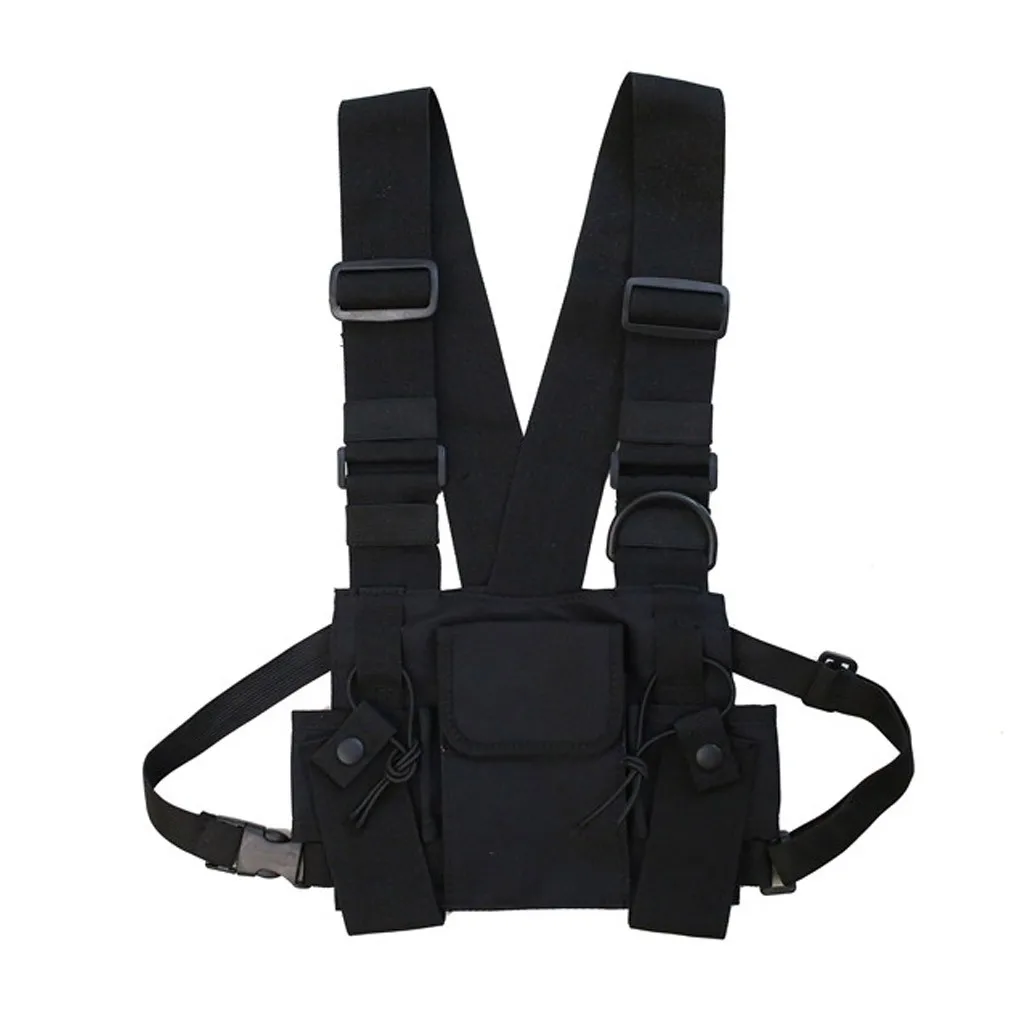 Многофункциональный маленький рюкзак в Корейском стиле унисекс, тактическая многофункциональная нагрудная сумка, ремень, жилет, сумка, рюкзак, Mochila