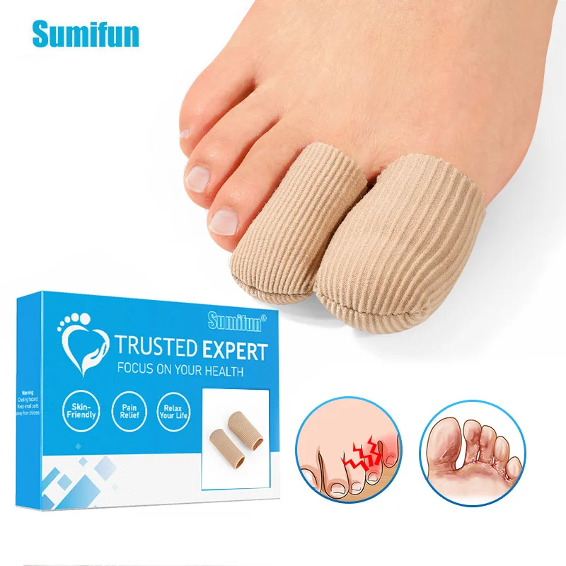16Pcs Toe Separator Finger Protector Fabric Remove Corn Calluses Bunion Pain Relief Prevent Friction Foot Care Tools Sleeve silicone toe cover transparent breathable sleeve protector anti friction toes caps high heeled shoes prevent blisters foot care