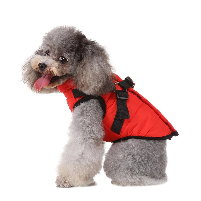 Pet ветровка теплая зимняя собачья одежда собаки куртка жгут жилет щенок жилетка для собаки пуховое пальто йоркские Чихуахуа Одежда наряд