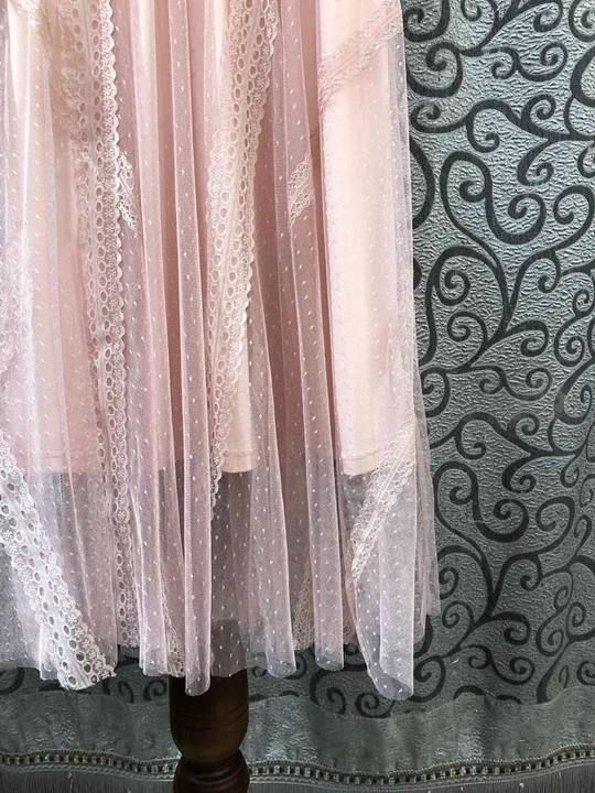 Приталенное и расклешенное платье весна лето vestidos женское сексуальное платье-свитер в горошек с сеткой в стиле пэчворк до середины икры розовый синий серый