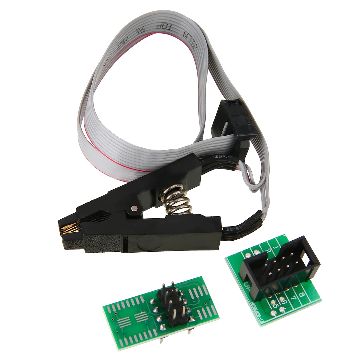1 комплект Электрический для EEPROM биос USB программист модуль CH341A+ SOIC8 тестовый зажим+ 1,8 в и SOIC8 гнездо адаптера