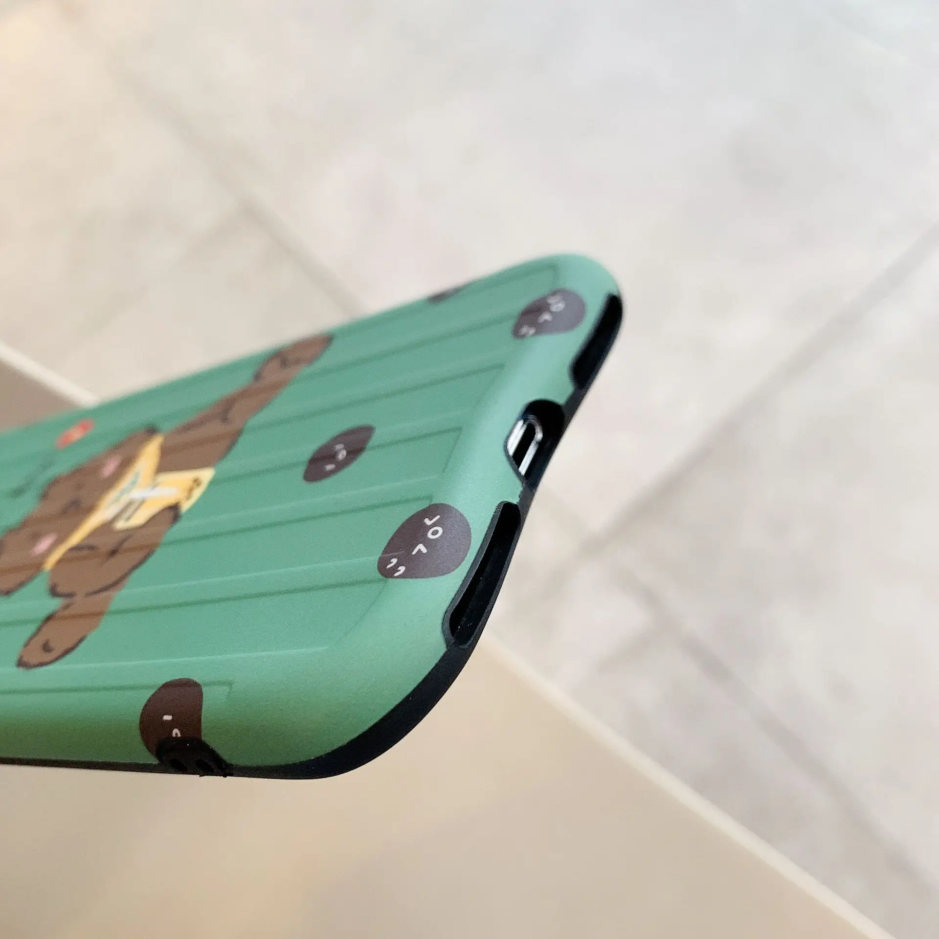Чехол для телефона с мультяшным пузырьковым чайным медведем для iPhone XS MAX XR, милая зеленая задняя крышка для iPhone X 8 7 6S 6 Plus, Coque Fundas