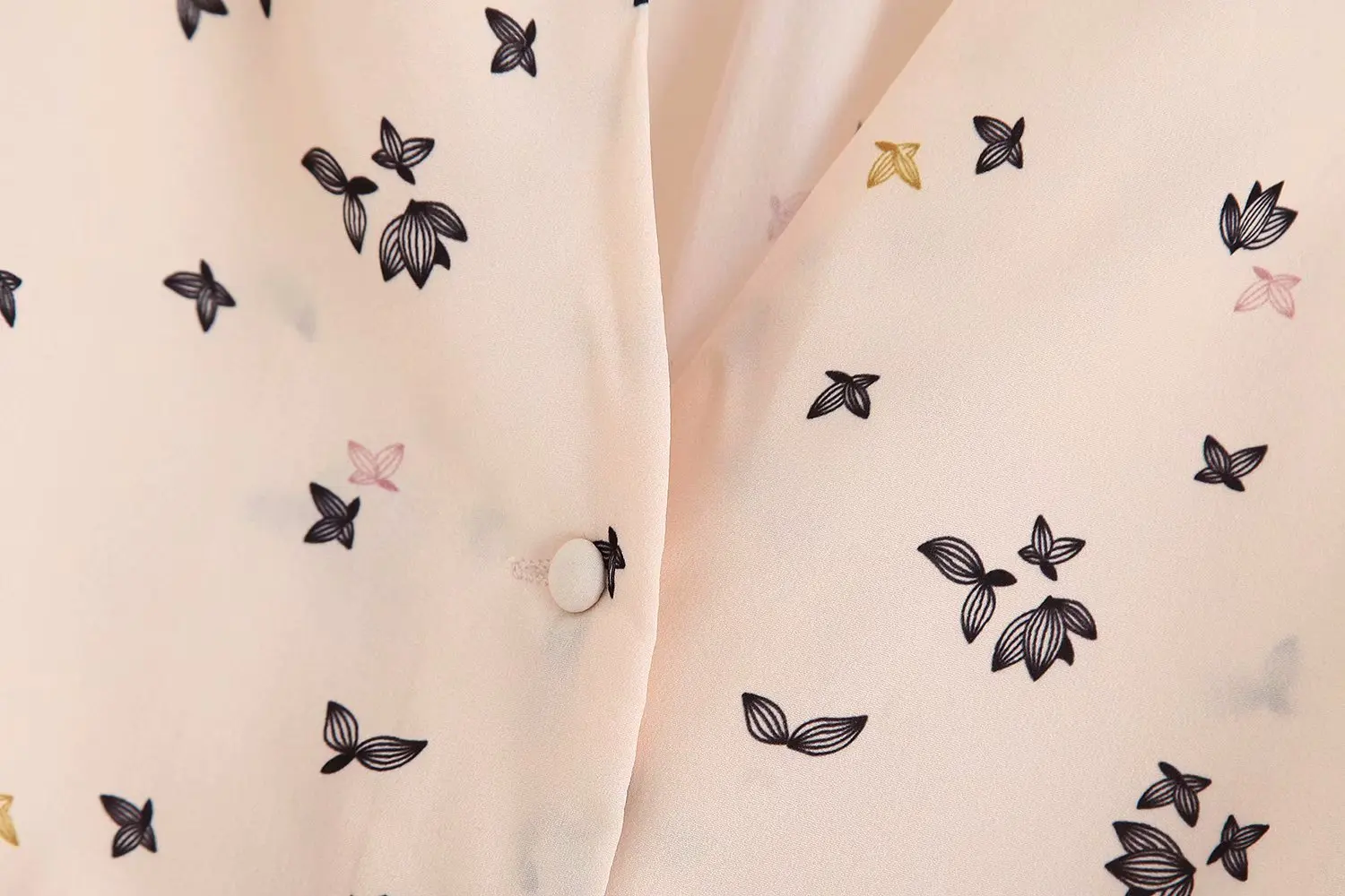 Винтажные элегантные цветочные кнопки с рисунками топы, женские блузки Мода V шеи с длинным рукавом Женские рубашки повседневные Blusas Mujer