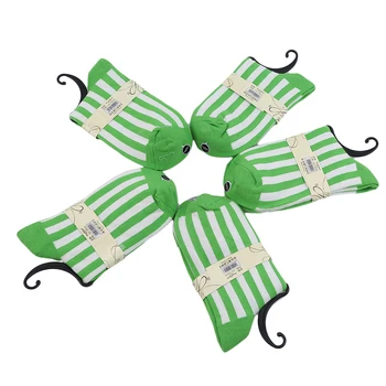 

5 Pairs Women Socks New Autumn Summer Japanese Fashion Harajuku Colorful Striped Socks Medias Cotton Thick Funny Socks